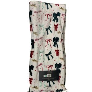 Coquette Bows soft cozy throw blanket